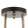 Chandelier 2176/3 E27 40W coffee-gold 50x26x22 cm Bayerlux
