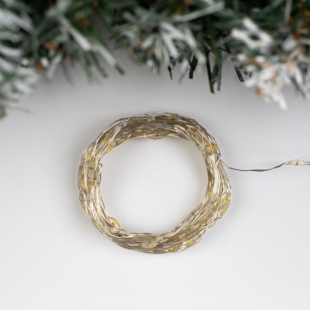 Garland "thread" 5 m dew, ip20, silver thread, 100 LED, glow warm white, 2 modes, AAH3-1