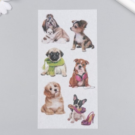 Stickers for creativity Paper "Dog" set 3 sheets 10x20 cm-1