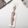 Hair accessory "Dolores" flowers drops, 22.5x2.5 cm, silver