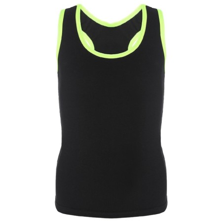 T-shirt for gymnastics and dancing Grace Dance, p. 44, black color/lime-1
