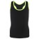 T-shirt for gymnastics and dancing Grace Dance, p. 44, black color/lime