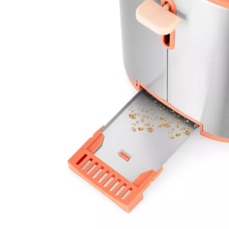 Toster KitFort KT-6216, 980 W, 7 fry modes, 2 toasts, metallic/orange-5