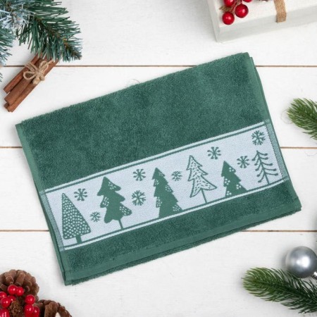 Trick "Christmas trees" 30x60 cm, 100% cotton, 360g/m2