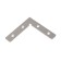 Connector 90 ° to LED strip LED Strip Alm-C-90, 4.8x1 cm, silver color