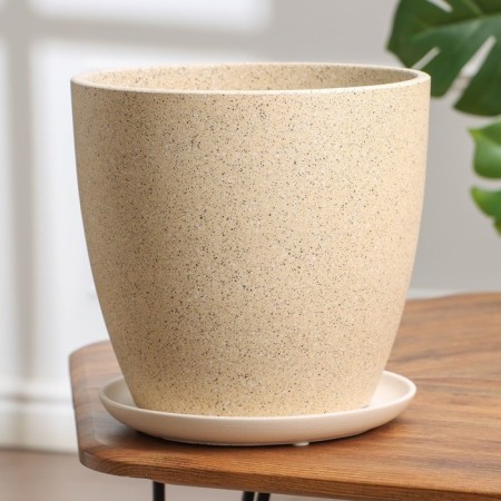 Flower pot "Beige bud №6", 8 l
