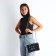 Lightning bag, long chain, black color