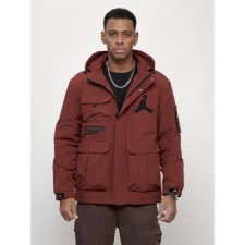 Sports male jacket, size 50, burgundy color