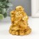 NECKE Polystone Gold "Happy Hothe" 6.5x5.5x7 cm