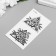 Tattoo on the body black "flowers in triangles" 10.5x6 cm