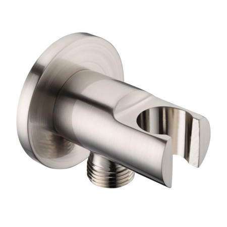 Shower hose connection Wasserkraft A099, watering machine holder, brass, nickel