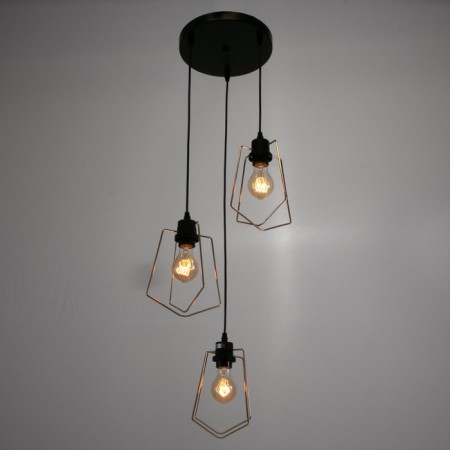 Economic light "Arten" 3x40W E27 black 38x38x84 cm.-1