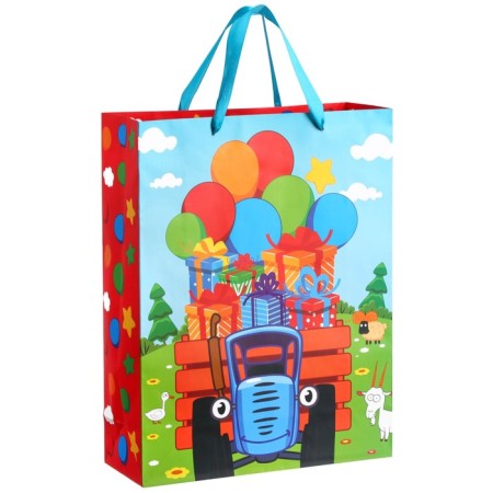 Set of gift packages Blue Tractor-3