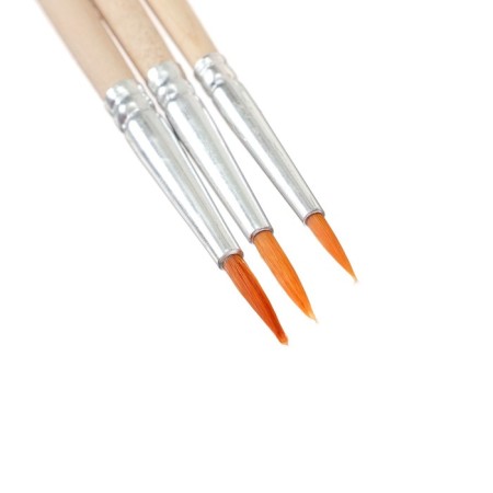 System Synthetics Round 3 pieces (No. 1,3,4) with wooden handles in the bag-2