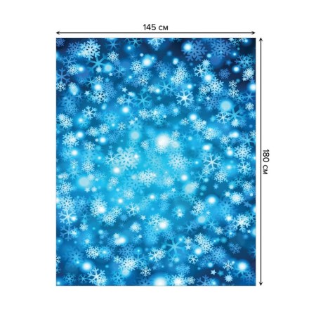 The tablecloth “Snow Patter”, rectangular, Saten, size 145x180 cm-1