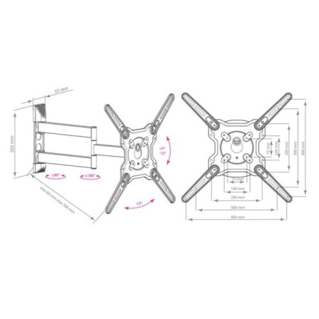 Kromax Optima-406 Gray 22 22 "-65" Max.40kg Nastennaya turn and NAKL 102951-1