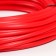 Smooth artificial rattan 7 mm 100 m half a pipe (red)
