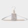 Shoulders - clothes hanger with reinforced shoulders Ladoom Laconique, 42 × 24 × 3.2 cm, white color
