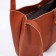 Bag Women's Tout on the valve, brown color