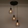 Lamp Bayerlux "Ortico" 3x40W E27 black 30x30x20-140 cm