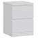 The chest of drawers "Warma 2", 403 × 400 × 548 mm, with two drawers, white color