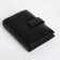 Male purse on 3 in 1 button, department for car documents, passports, black color