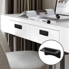 Handle button Cappio RK132 furniture, black color