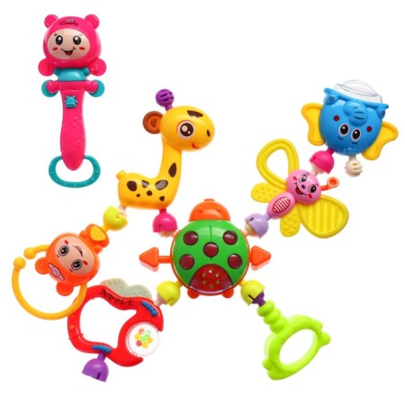 A set of rattles "Gather me", 8 pcs, bright colors-1