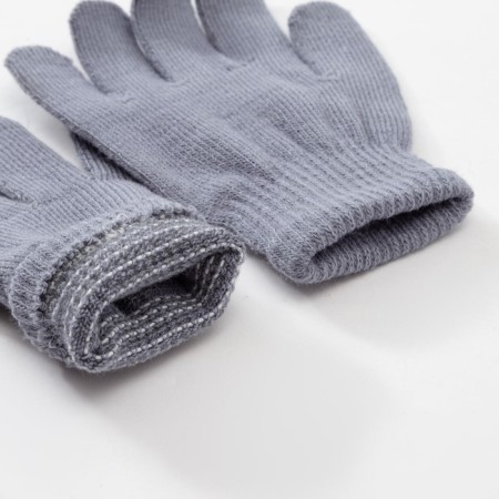 Children's gloves minku "plain", col. Dark gray, rr 16 (10-12 years)-3