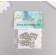 Decor for creativity Metal "Bear" silver set 6 pcs 1.4x2 cm