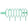 Builder for strawberries, d = 15 cm, h = 18 cm, plastic, set 10 pcs., Green, "Wave"