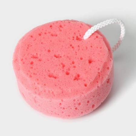 Body sponge COOKIE, 11.5 × 5 cm, pink color-1