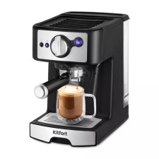 Coffee machine KitFort KT-7195, Rozhkova, 1450 W, 1 L, Black Sherbrower