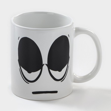 Homeleon mug ceramic shade "vigor", 350 ml, white color-1