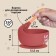 Set for feeding: bib, plate on the suction cup, spoon, m & b, cherry