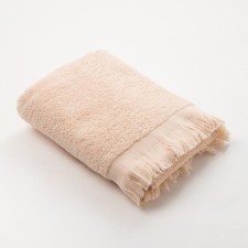 Trick Lovelife Fringe 50x90 beige towel, 100% cotton, 360 g/m2