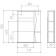 Bathroom Closher Mirror Iceberg Wave 1-50, Left