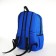 School backpack on lightning, 4 pockets, blue color