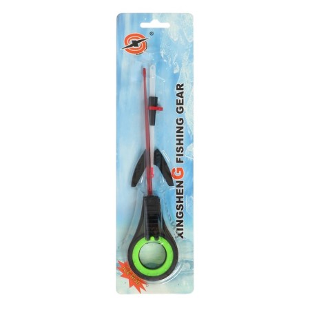 Fishing rod winter balalaika with a guard, black lightish color, HFB-37X-9