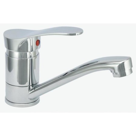 Juguni Dorado shell mixer, one -leaf, with flexible eyeliner, chromium color