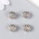 Bead for creativity Metal "Sea shell" silver 1.1x0.9 cm