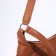 Baget bag with zipper, brown color
