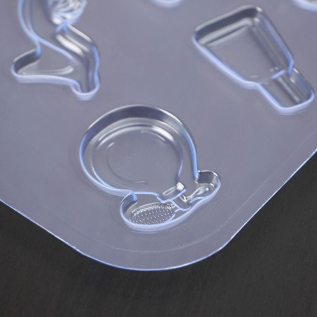 Form for chocolate and sweets Plastic set of women's “Speech”, 21 × 14 cm, transparent color-3
