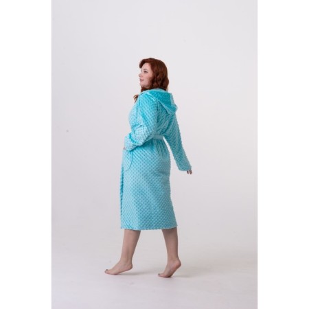 Women's robe, size 54, turquoise color-2