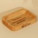 Wooden soap dish "SOAP", square, bamboo