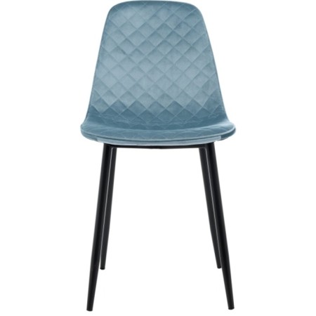 Capri Metal/Fabric, Black/Blue 43x48x87 cm-3