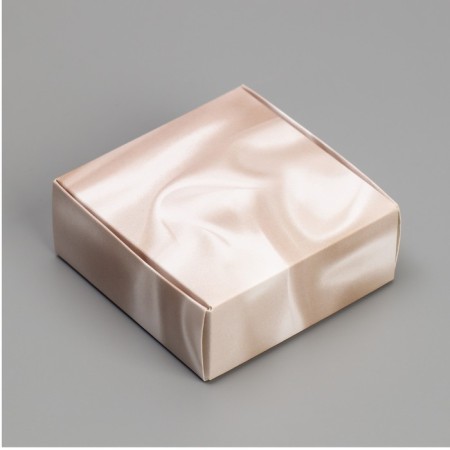 Box for jewelry, packaging, “silk”, 7.5 x 7.5 x 3 cm-1