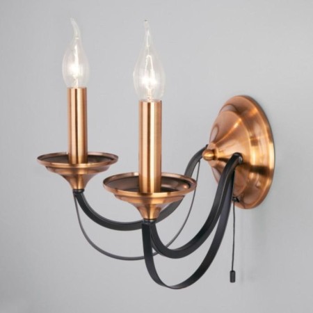 Bra Lazzaro, 2x60W E14, black color-3