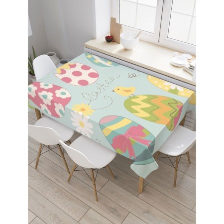 Tables on the table "Painted Easter eggs", rectangular, sata, size 120x145 cm