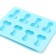 Silicone form "18+", 13 x 18; 3.5 x 4.5 cm, blue